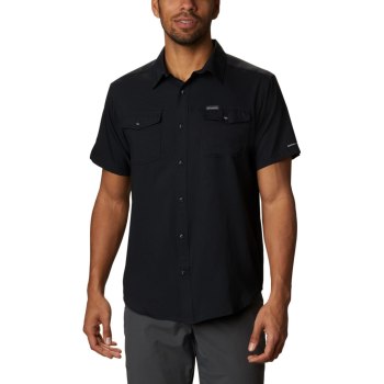 Columbia Overhemd Heren, Utilizer II Solid Short Sleeve Big Zwart, 13QZAJHUV